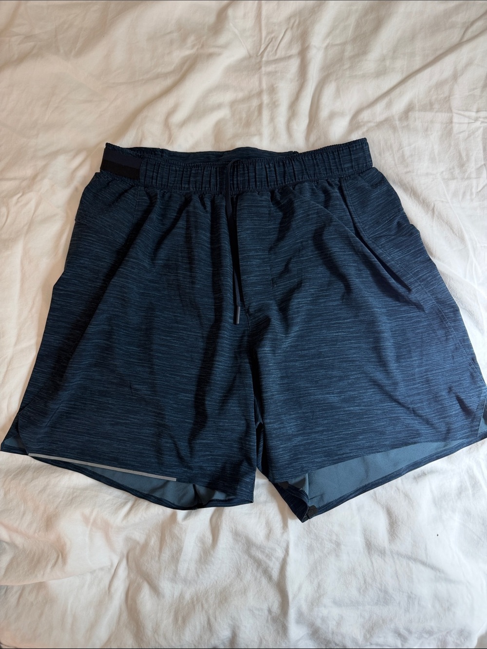 Unlined Athletic Shorts - Black Heather - Unbranded